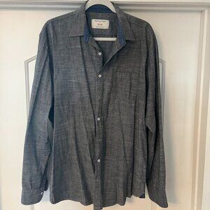 Marine Layer Button Down - Grey Heather - XL